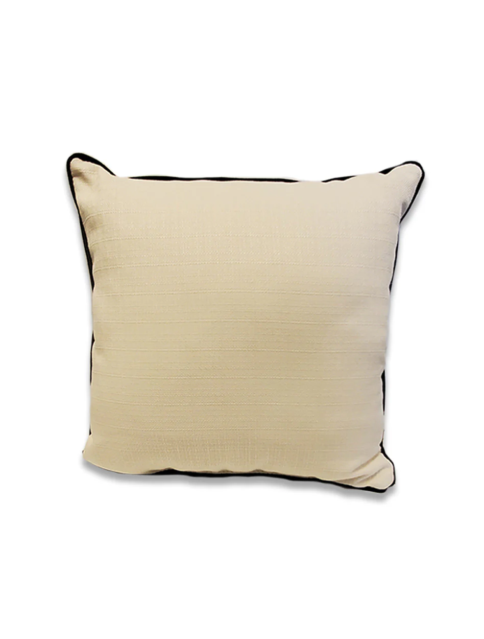 Serious Texas Tech Fan 17" Square Pillow w/ Black Piping - Image 2