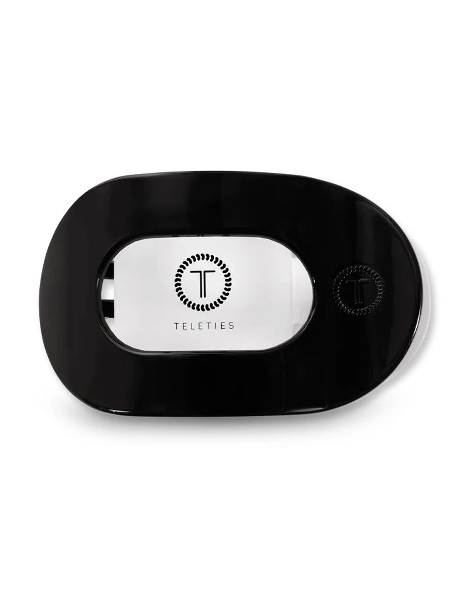Teleties Black Flat Round Clip - Image 3