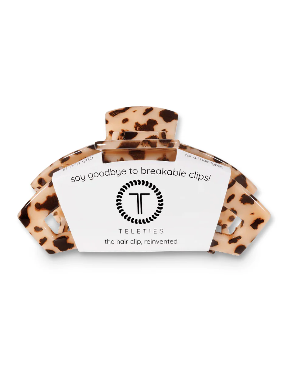 Teleties Open Blonde Tortoise Hair Clip - Image 4