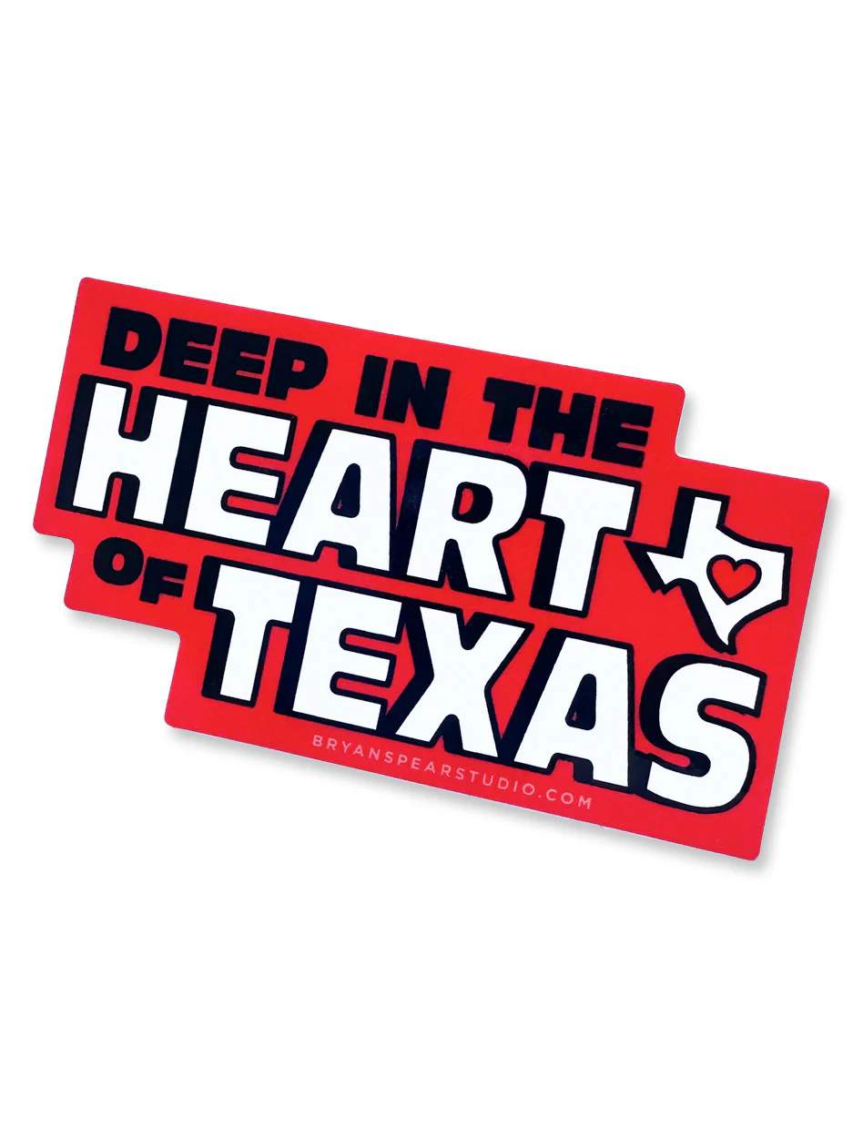 Texas "Deep in the Heart of Texas" Decal