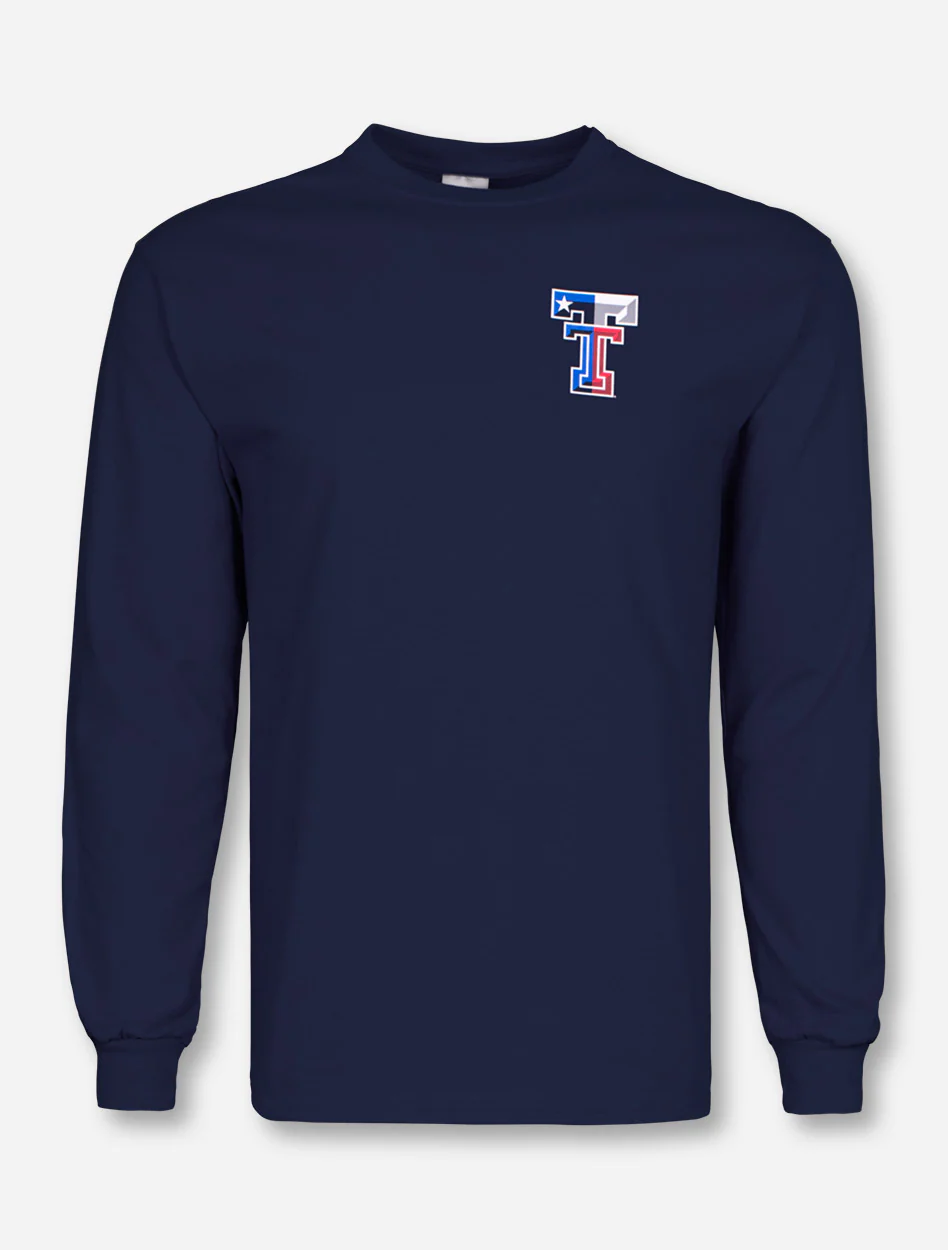 Texas Flag Double T Long Sleeve - Texas Tech - Image 2