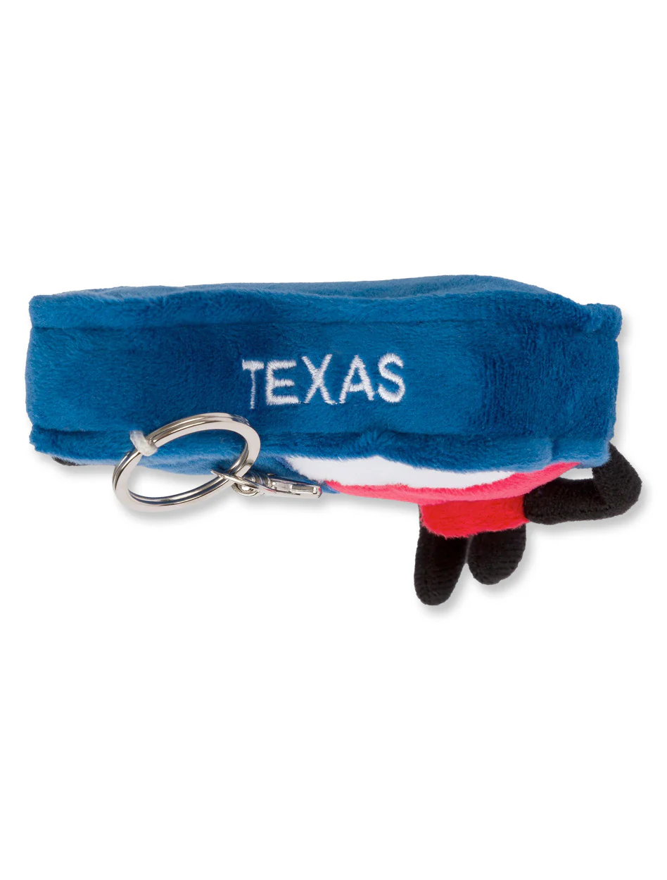 Texas "Lone Star Flag" Stuffed State Keychain - Image 2