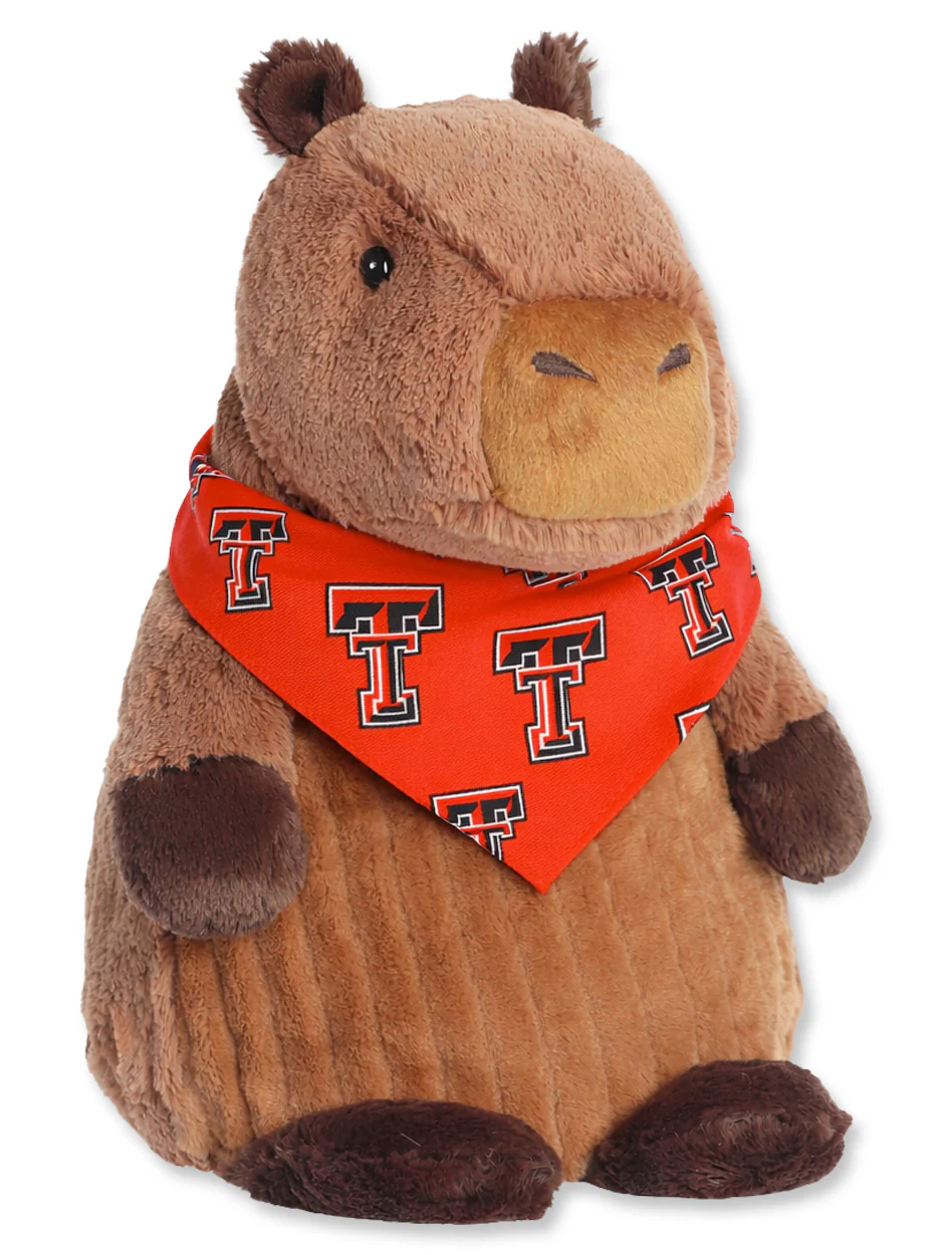 Texas Tech 12.5in "Cozy Capybara" Microwaveable Weighted Huggle Pals