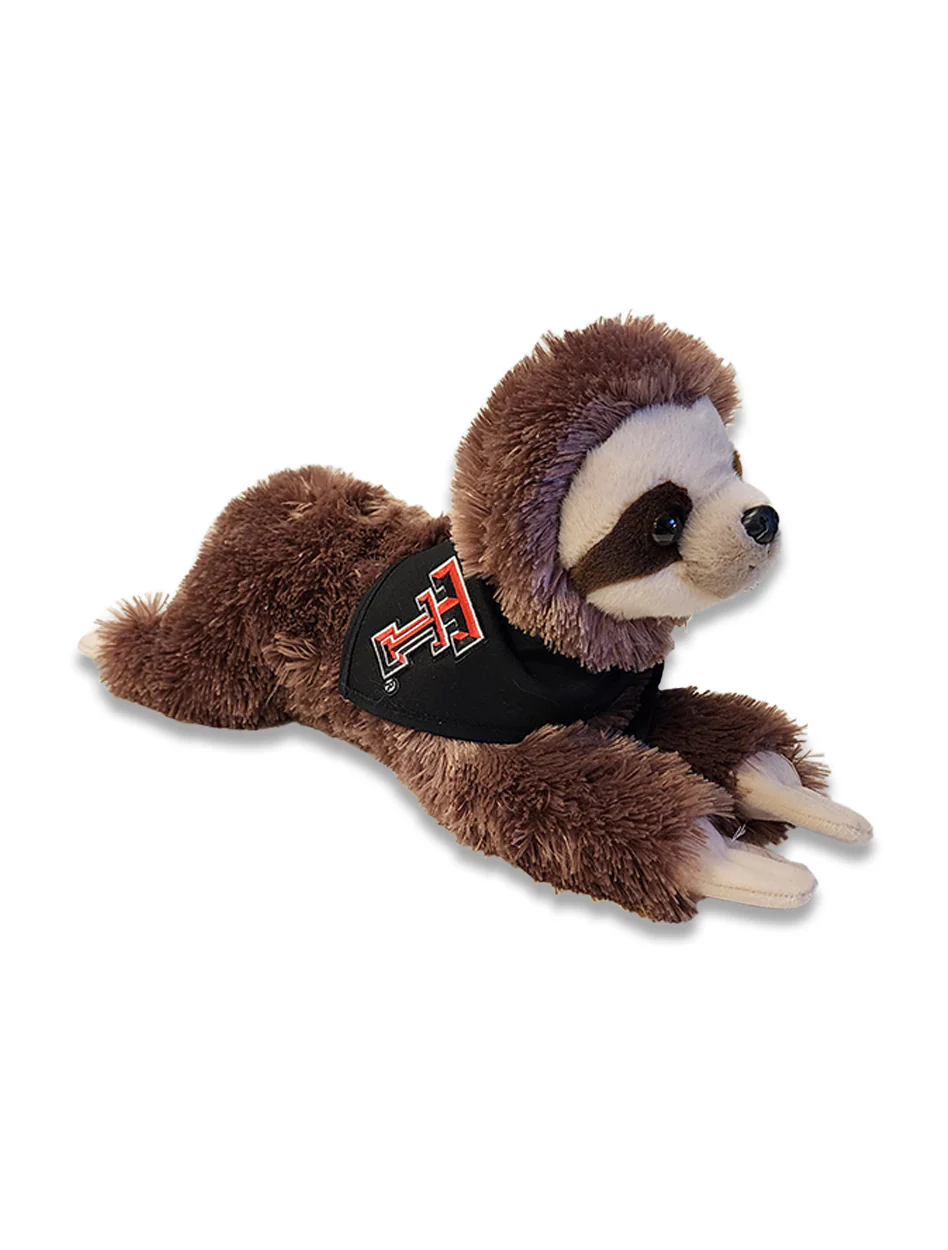Texas Tech "Snoozy Sloth" Stuffed Animal w/ Bandana