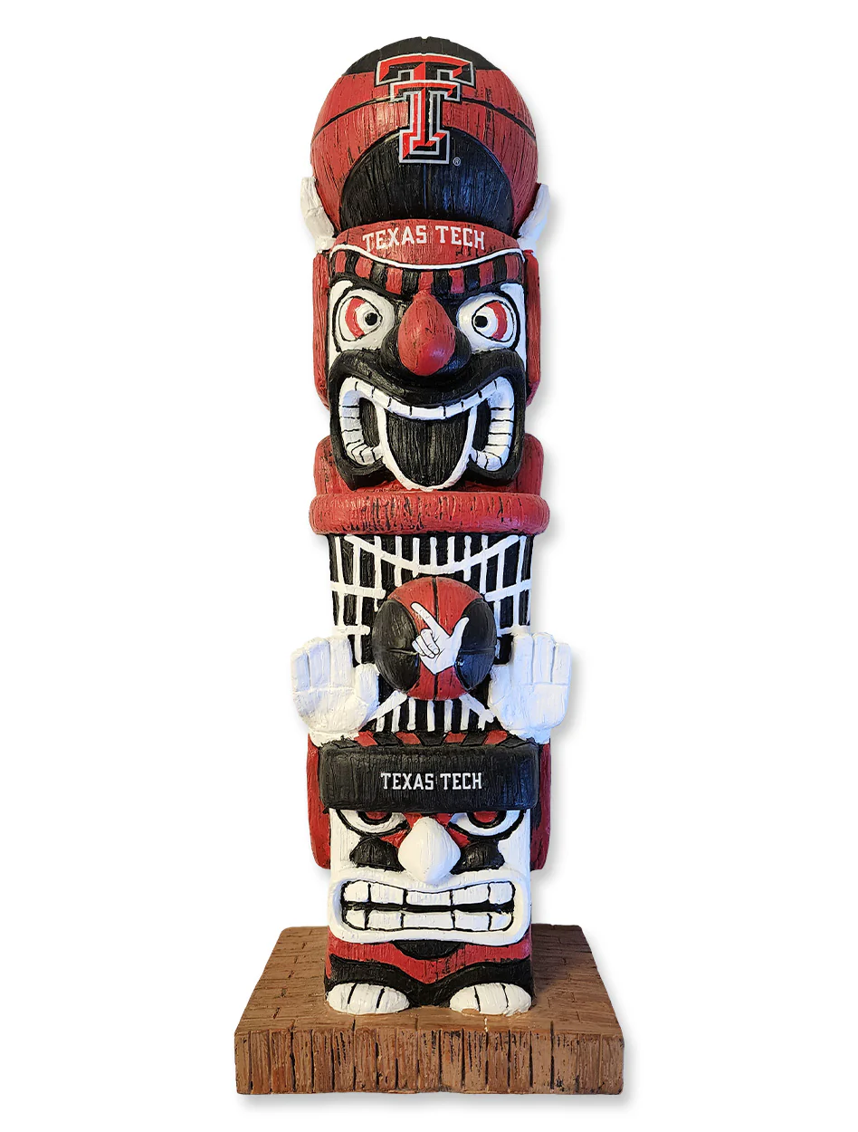 Texas Tech 16" Basketball Tiki Totem