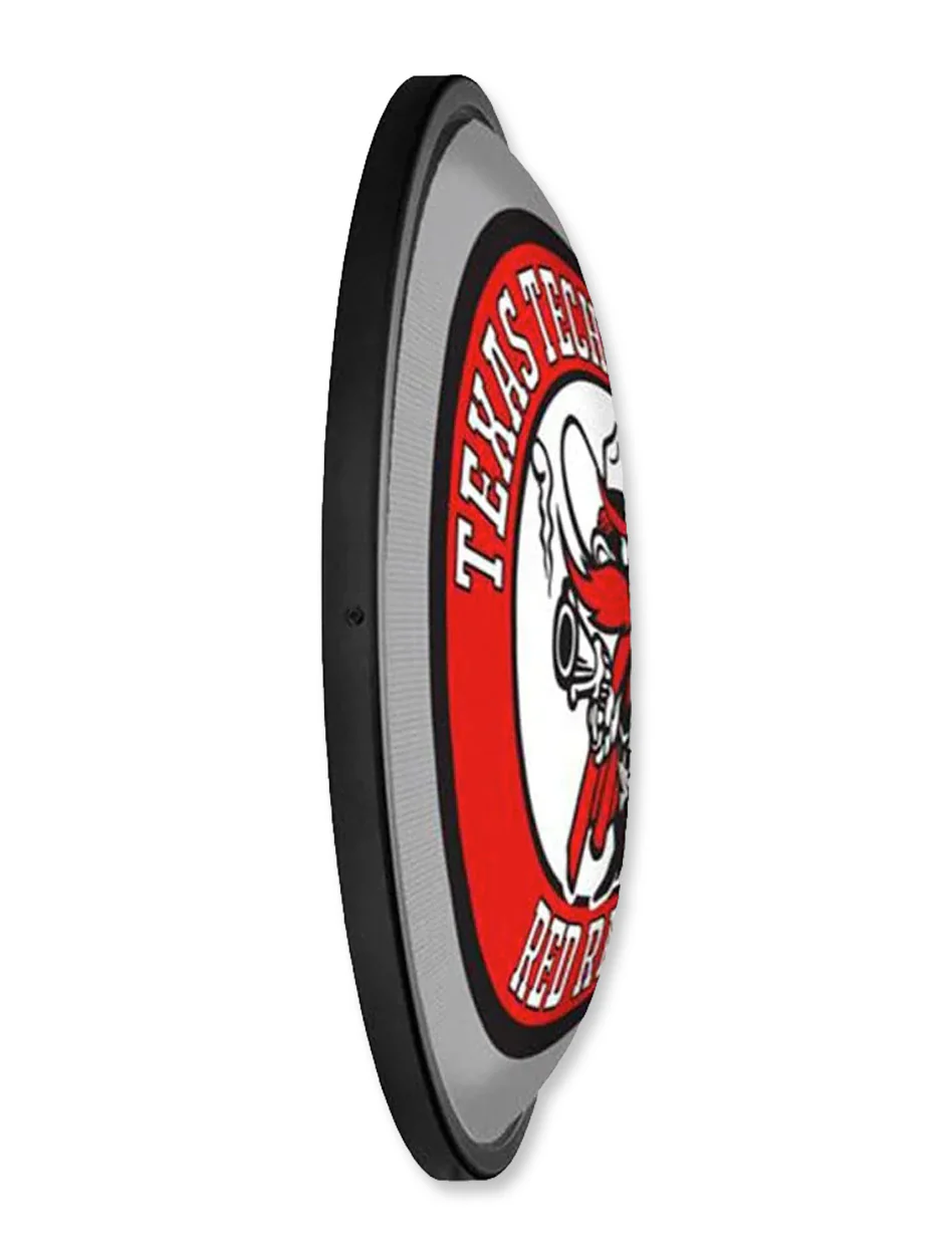 Texas Tech 18" Diameter Raider Red Slimline Lighted Wall Sign - Image 3