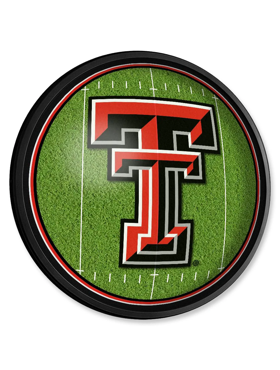 Texas Tech 18" Diameter Football Slimline Lighted Wall Sign