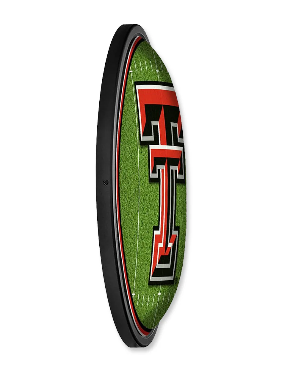 Texas Tech 18" Diameter Football Slimline Lighted Wall Sign - Image 3