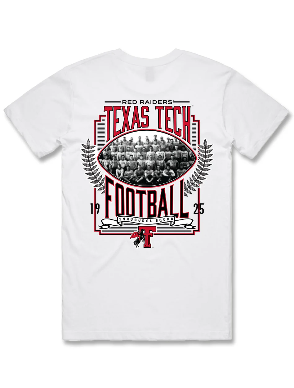 Texas Tech "1st Team Football" Front Pocket T-shirt