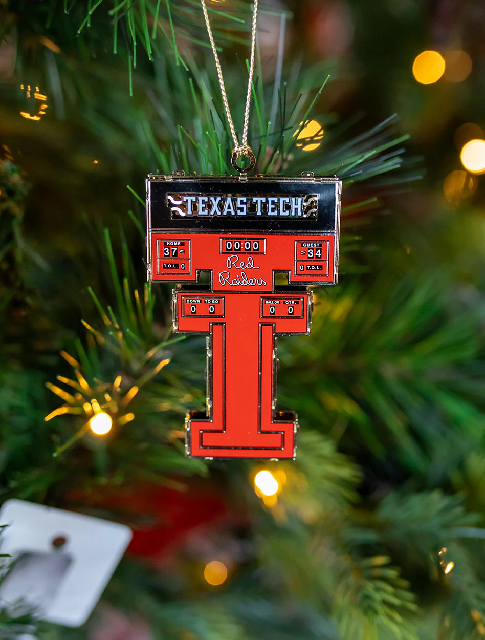 Texas Tech 2024 "Double T Scoreboard" Official Presidential Ornament