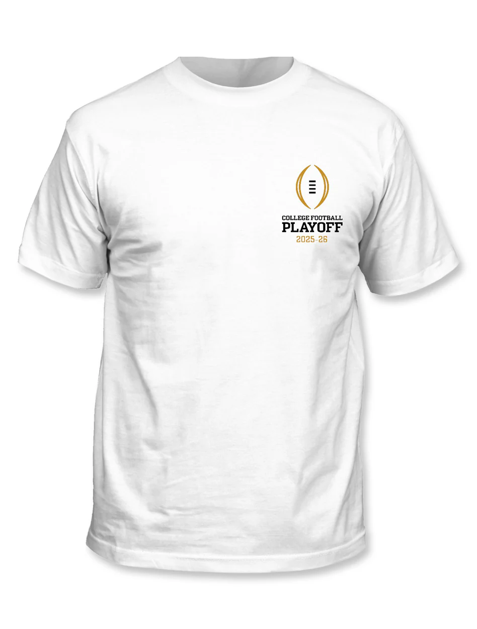 Texas Tech 2025 CFP - T-Shirt- Brackets - WHITE - Image 2