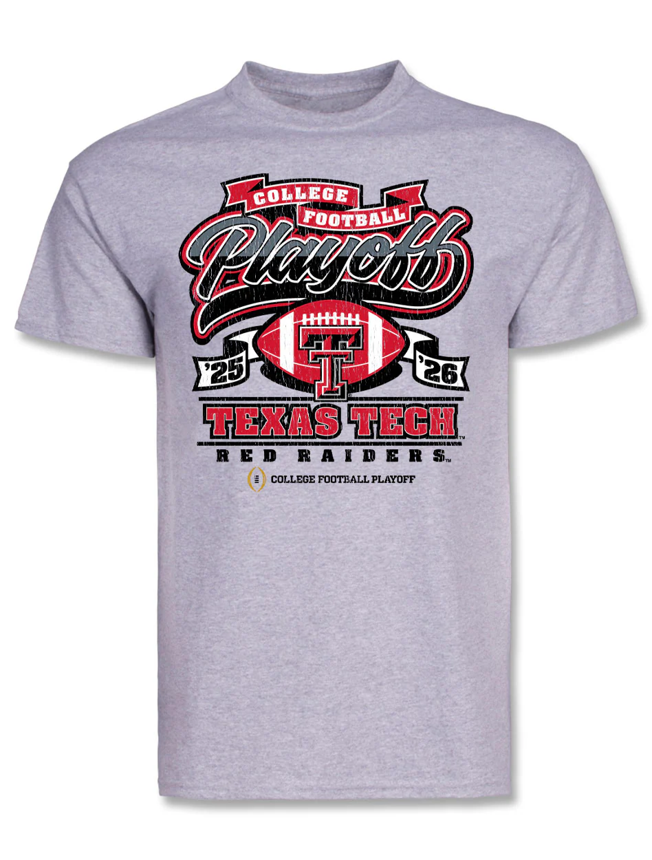 Texas Tech 2025 CFP - T-Shirt - Huddle Hard - ASH