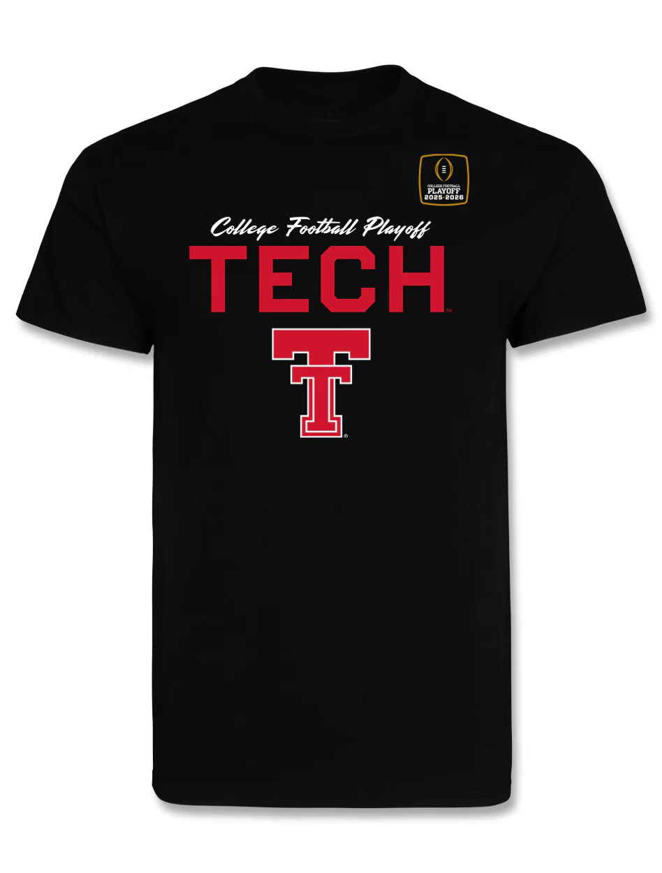 Texas Tech 2025 CFP - T-Shirt - Kick Deep - BLACK
