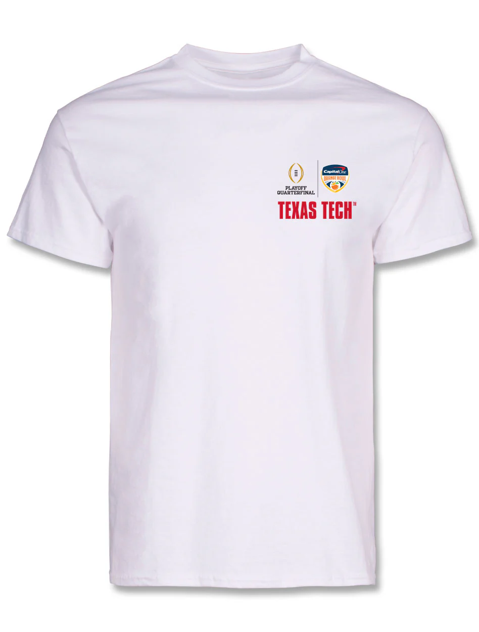 Texas Tech 2025 CFP Orange Bowl - T-Shirt - Orange You Glad - WHITE - Image 2