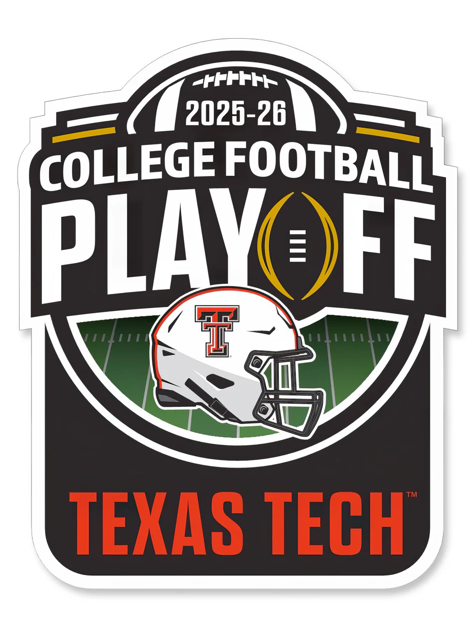 Texas Tech 2025 CFP Team Vinyl Decal