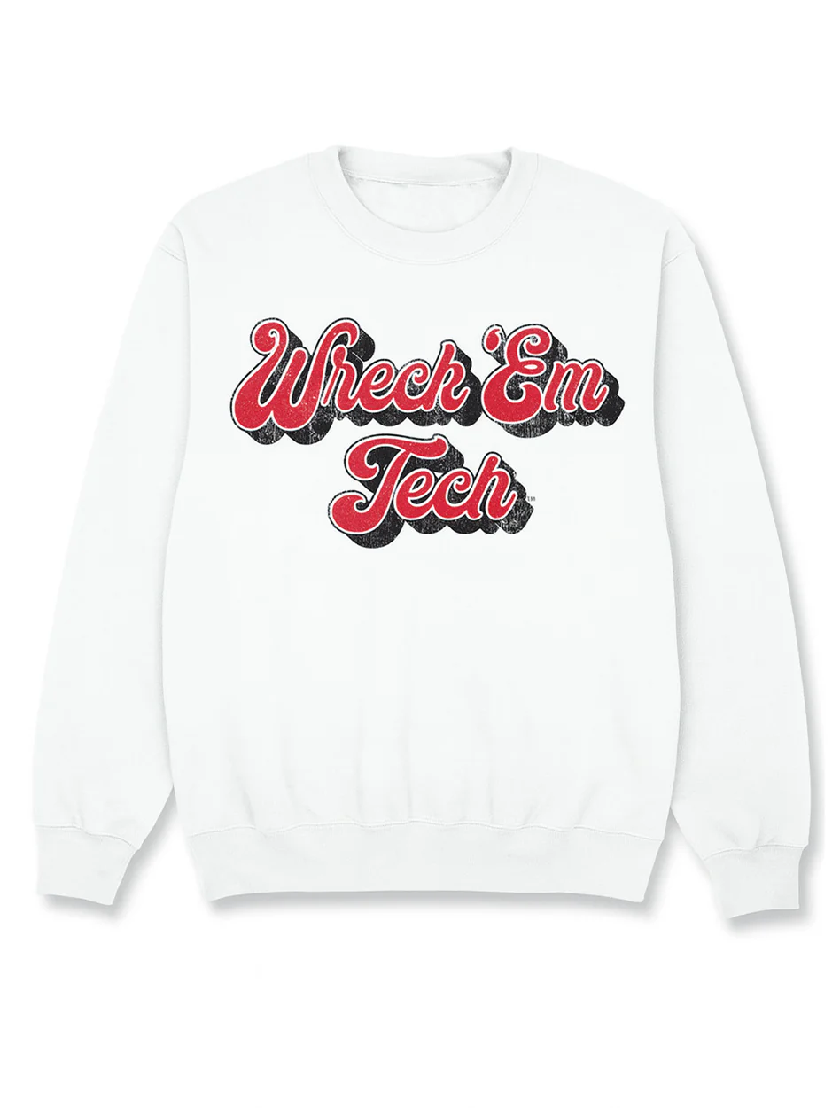 Texas Tech "70s Script" Crewneck Sweatshirt