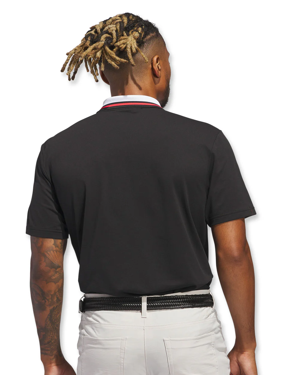Texas Tech Adidas Golf "Fairway" Twisted Knit Polo - Image 3