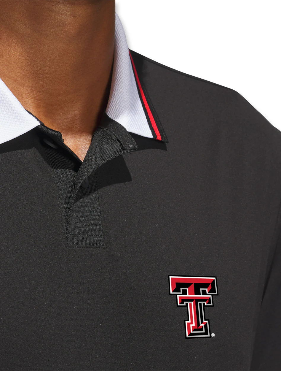 Texas Tech Adidas Golf "Fairway" Twisted Knit Polo - Image 4