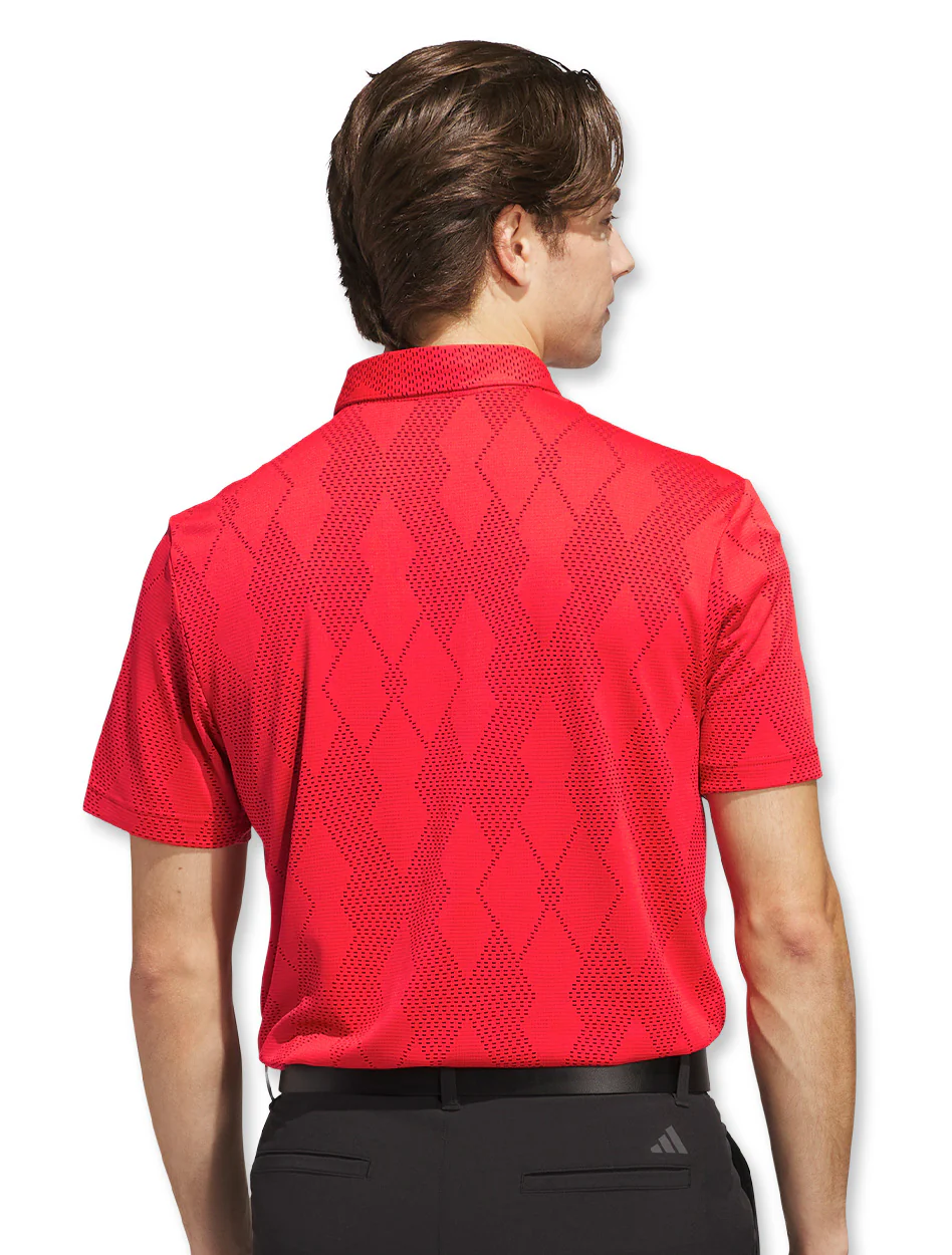 Texas Tech Adidas Golf "Knife - 1 Iron" MC Textured Polo - Image 3