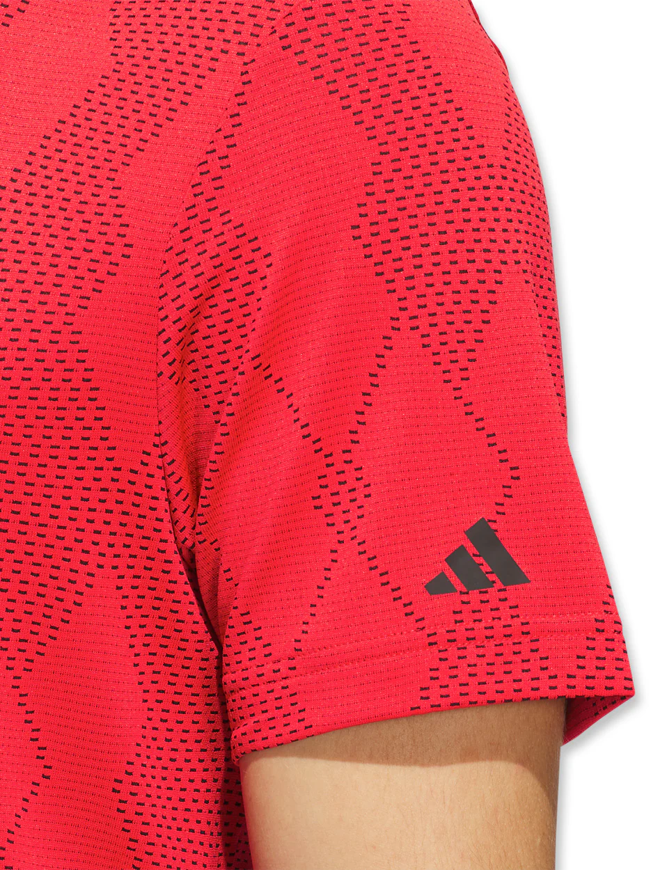 Texas Tech Adidas Golf "Knife - 1 Iron" MC Textured Polo - Image 4