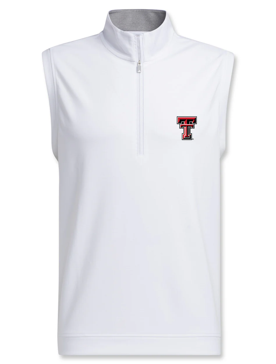 Texas Tech Adidas Golf "Waggle" Elevated Quarter Zip Vest