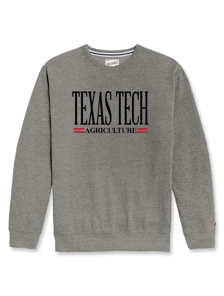 Texas Tech Agriculture Tri-Blend Crewneck Sweatshirt
