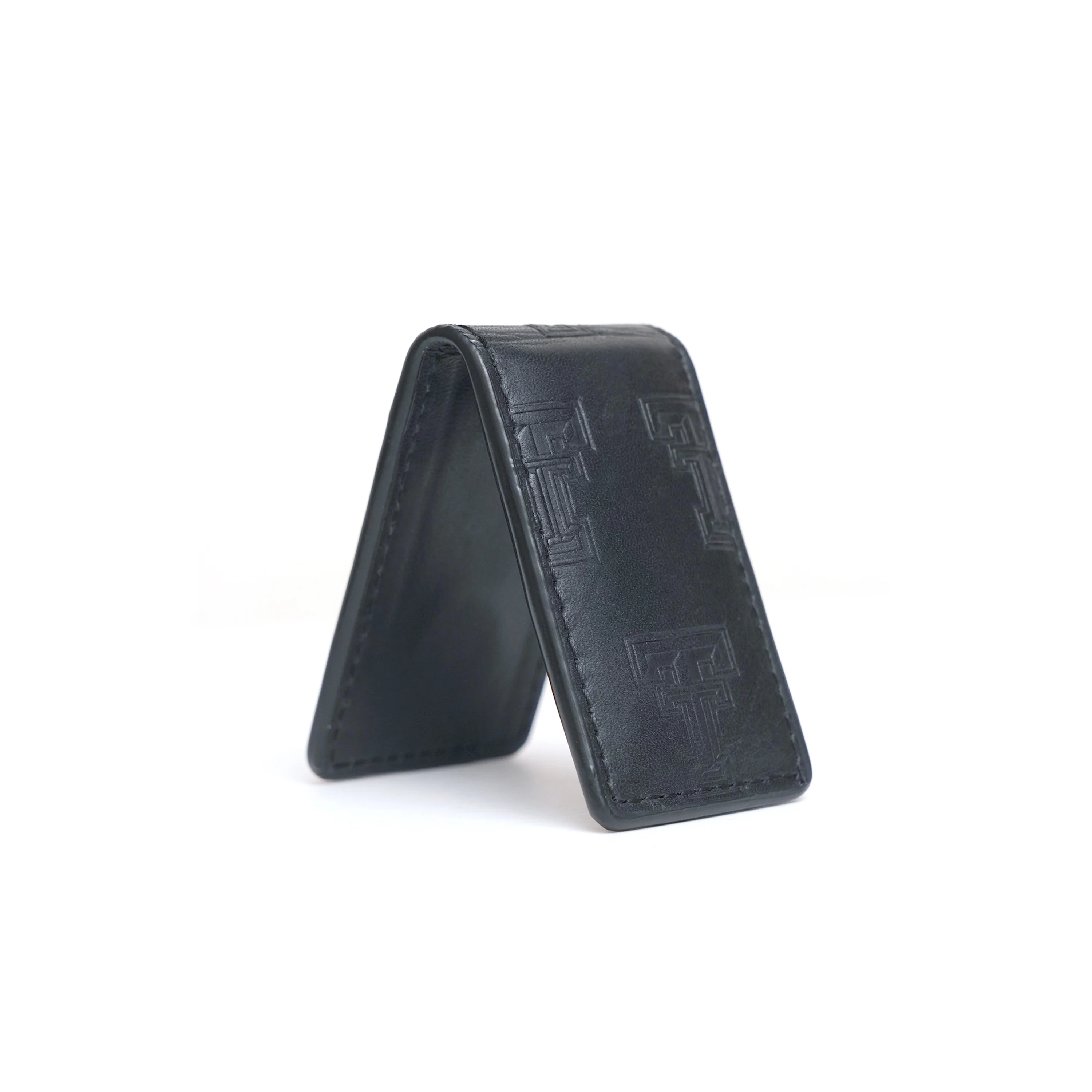 Texas Tech All Over Double T Premium Leather Money Clip - Image 3