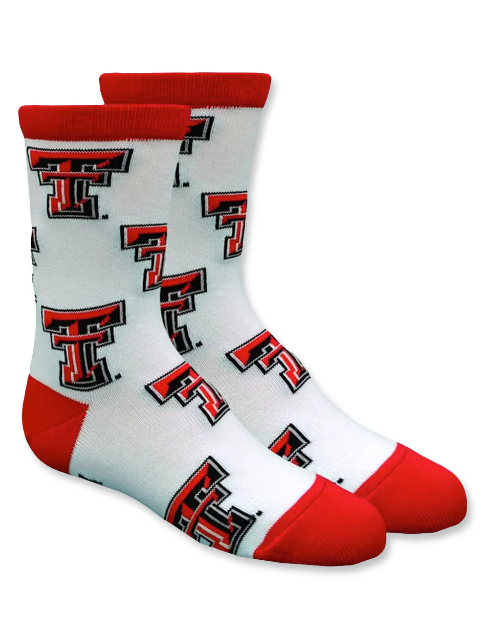 Texas Tech All Over Double T TODDLER Socks