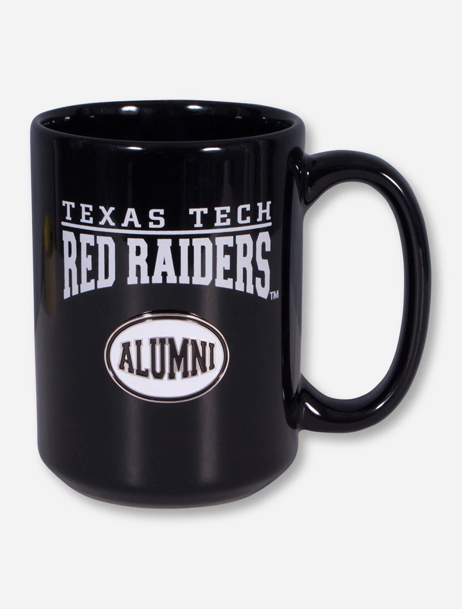 Texas Tech ALUMNI Emblem on Black Mug