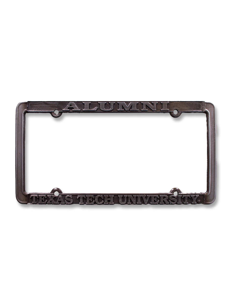 Texas Tech Alumni Gun Metal License Plate Frame
