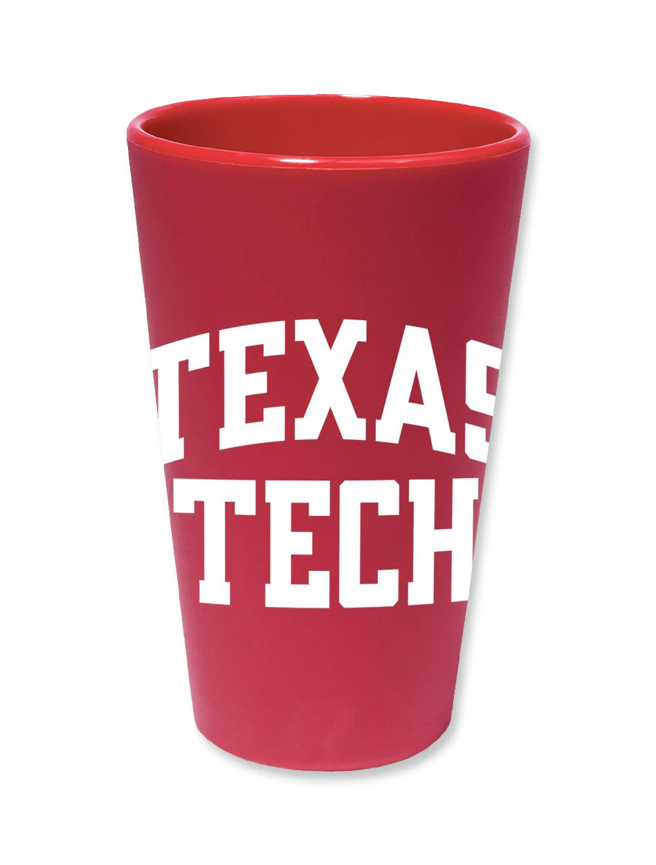 Texas Tech "Arch Front" Silicone Pint Tumbler