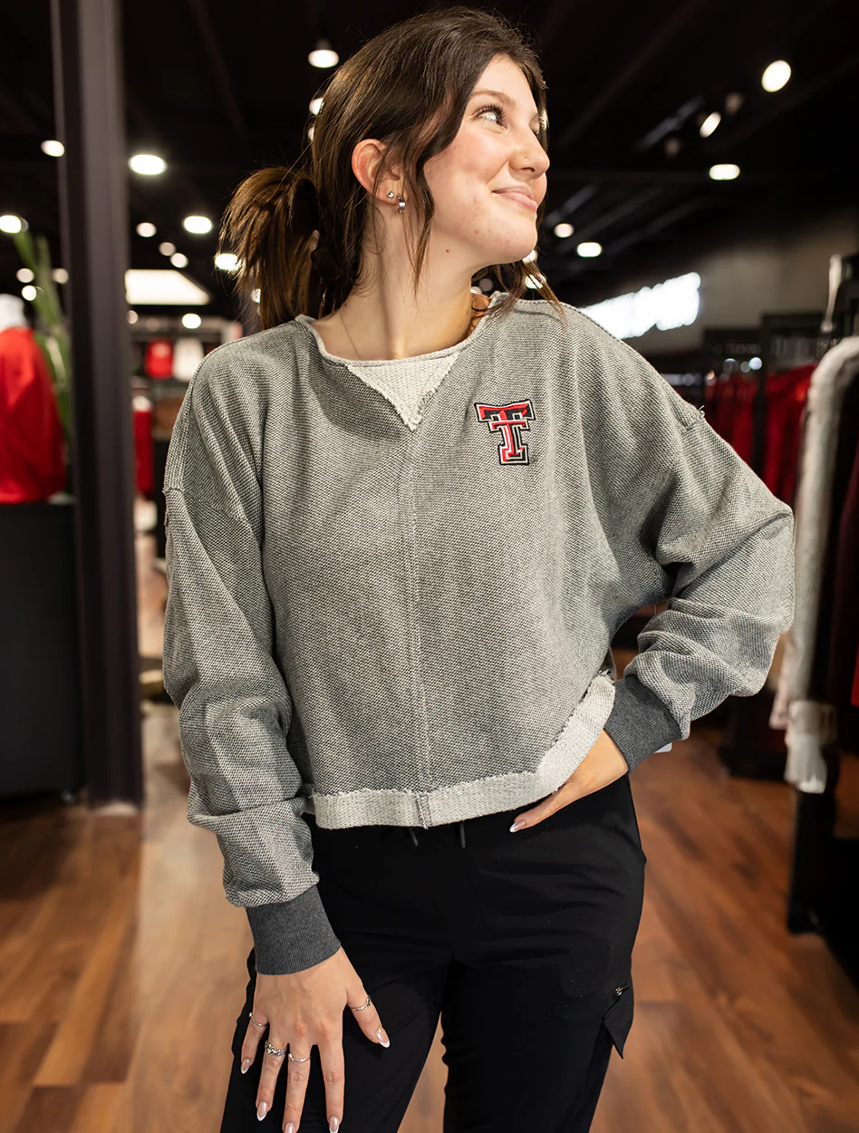 **Texas Tech Arena "Magnum" Women's Scoop Neck Terry Sweater - Image 2
