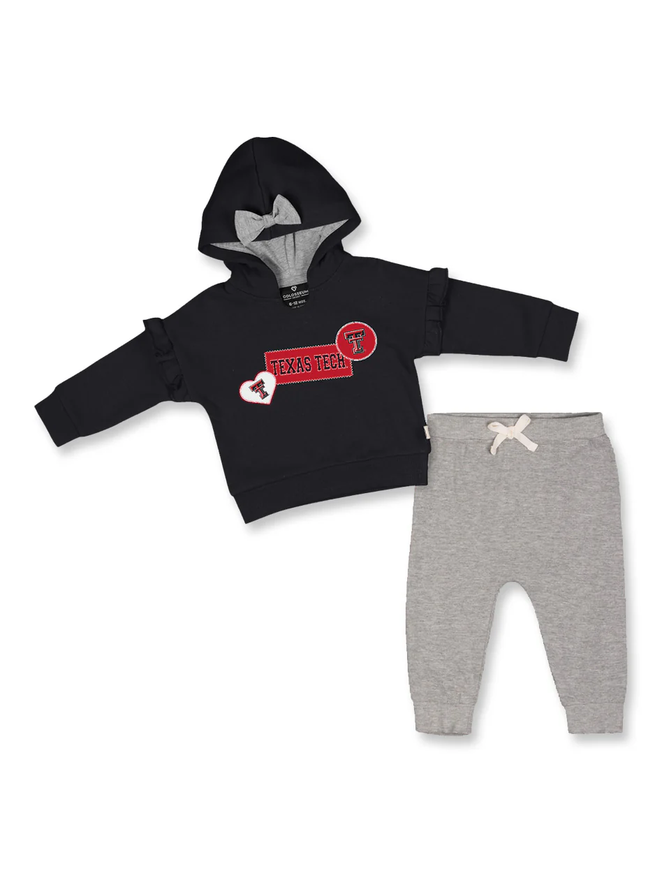 **Texas Tech Arena "Patches" Infant Girl's Fleece Set