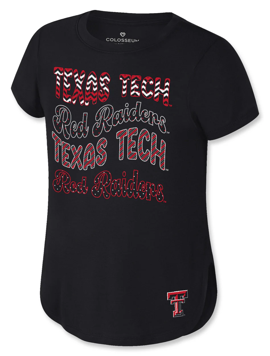 Texas Tech Arena "Rogan" Youth Girl's Top
