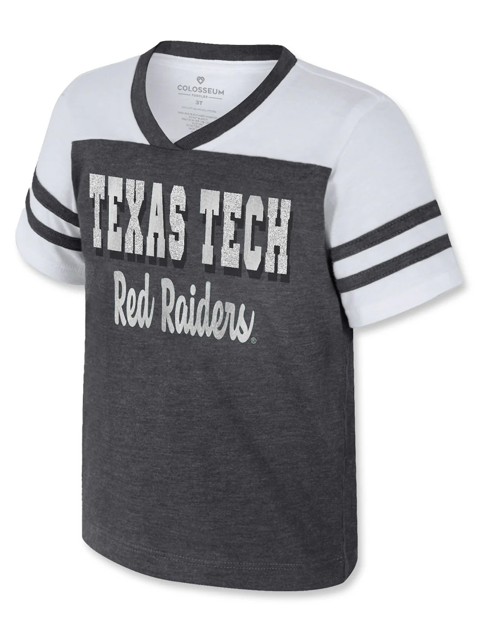 Texas Tech Arena "Space Opera" Toddler Girl's Glitter Foil T-Shirt