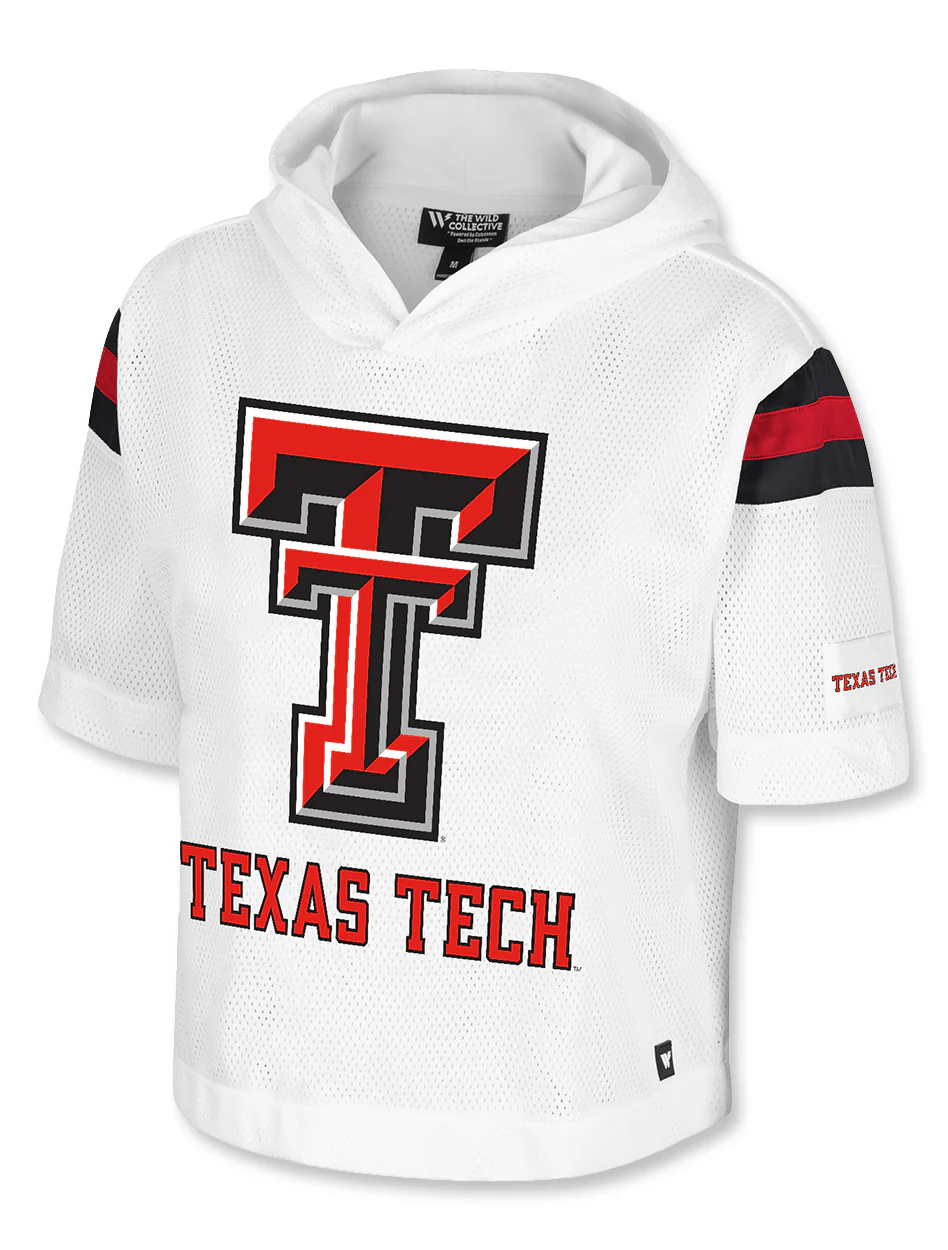 **Texas Tech Arena Women's Oversized Mesh Hooded Fashion Top