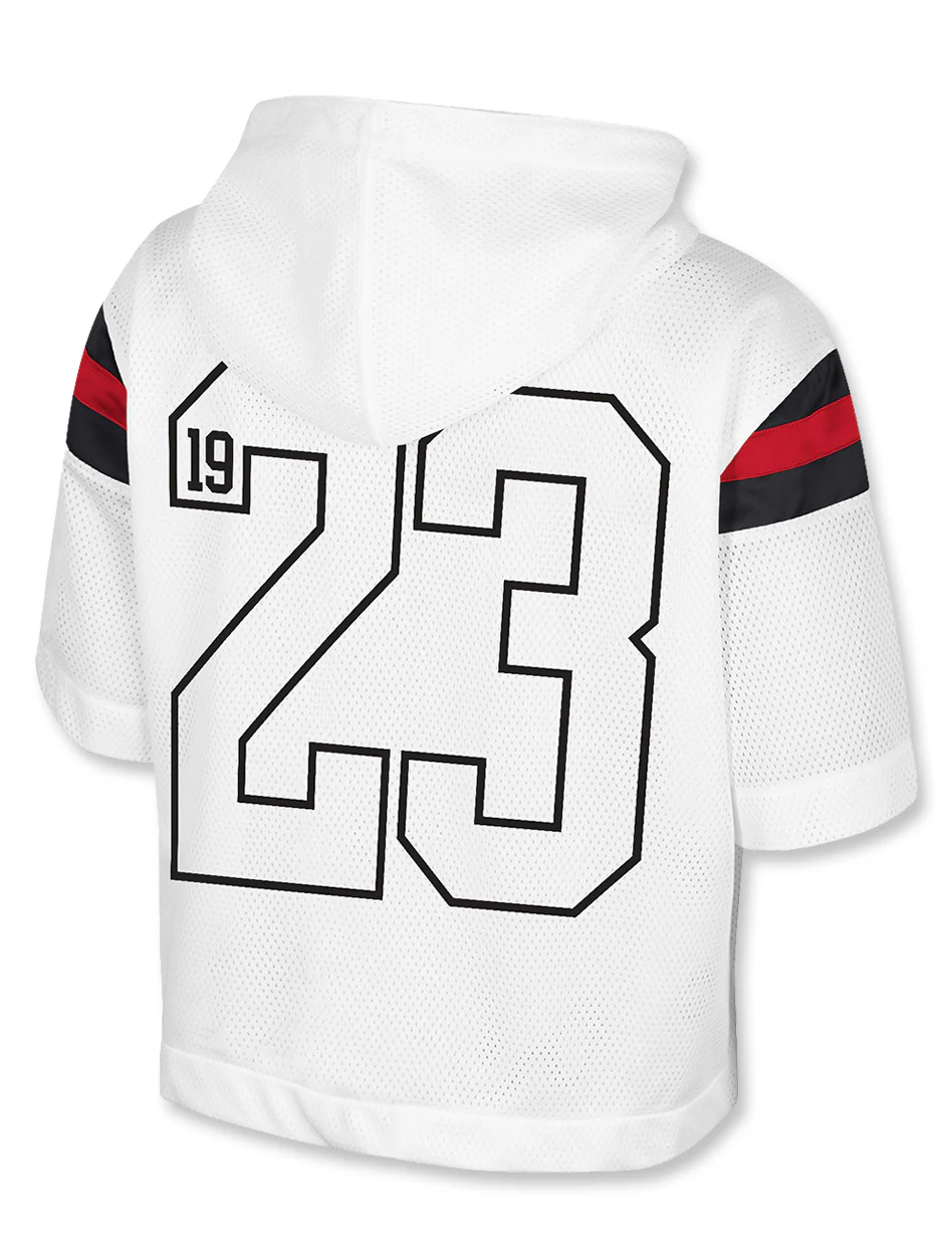 **Texas Tech Arena Women's Oversized Mesh Hooded Fashion Top - Image 2
