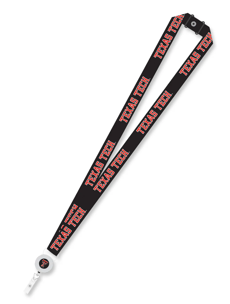 Texas Tech Badge Reel Lanyard