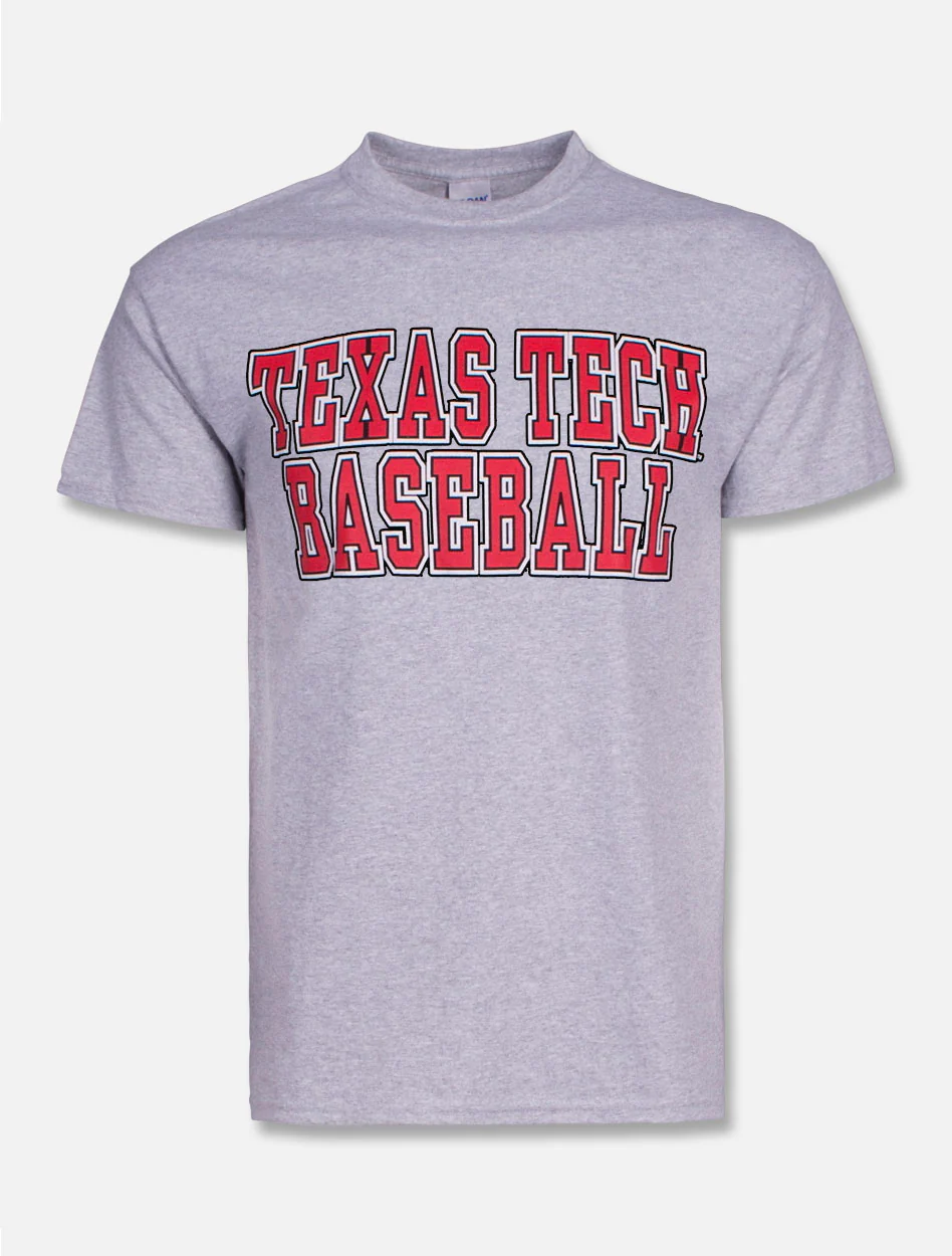 Texas Tech Red Raiders Baseball Stacked T-Shirt - Image 3