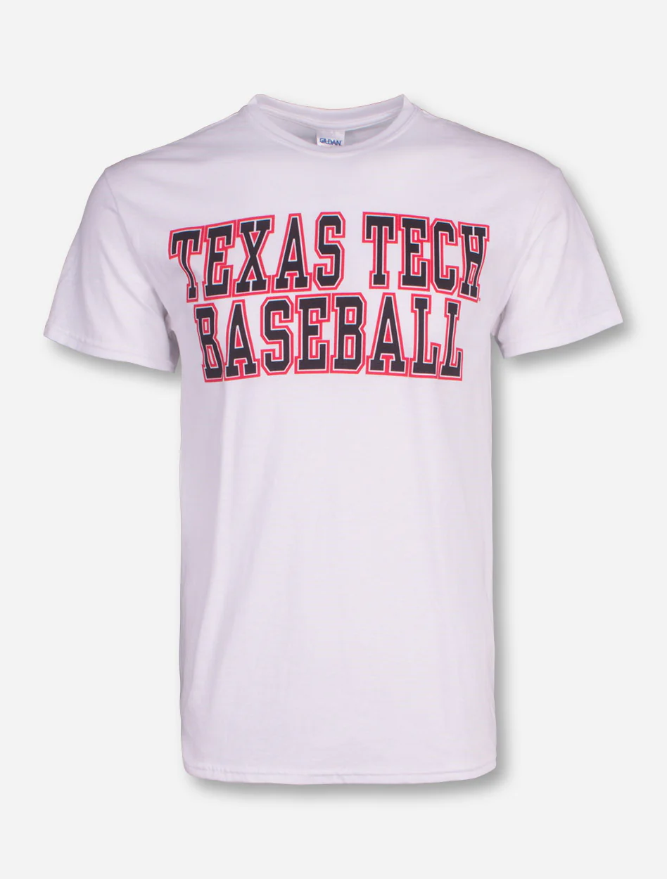 Texas Tech Red Raiders Baseball Stacked T-Shirt - Image 7