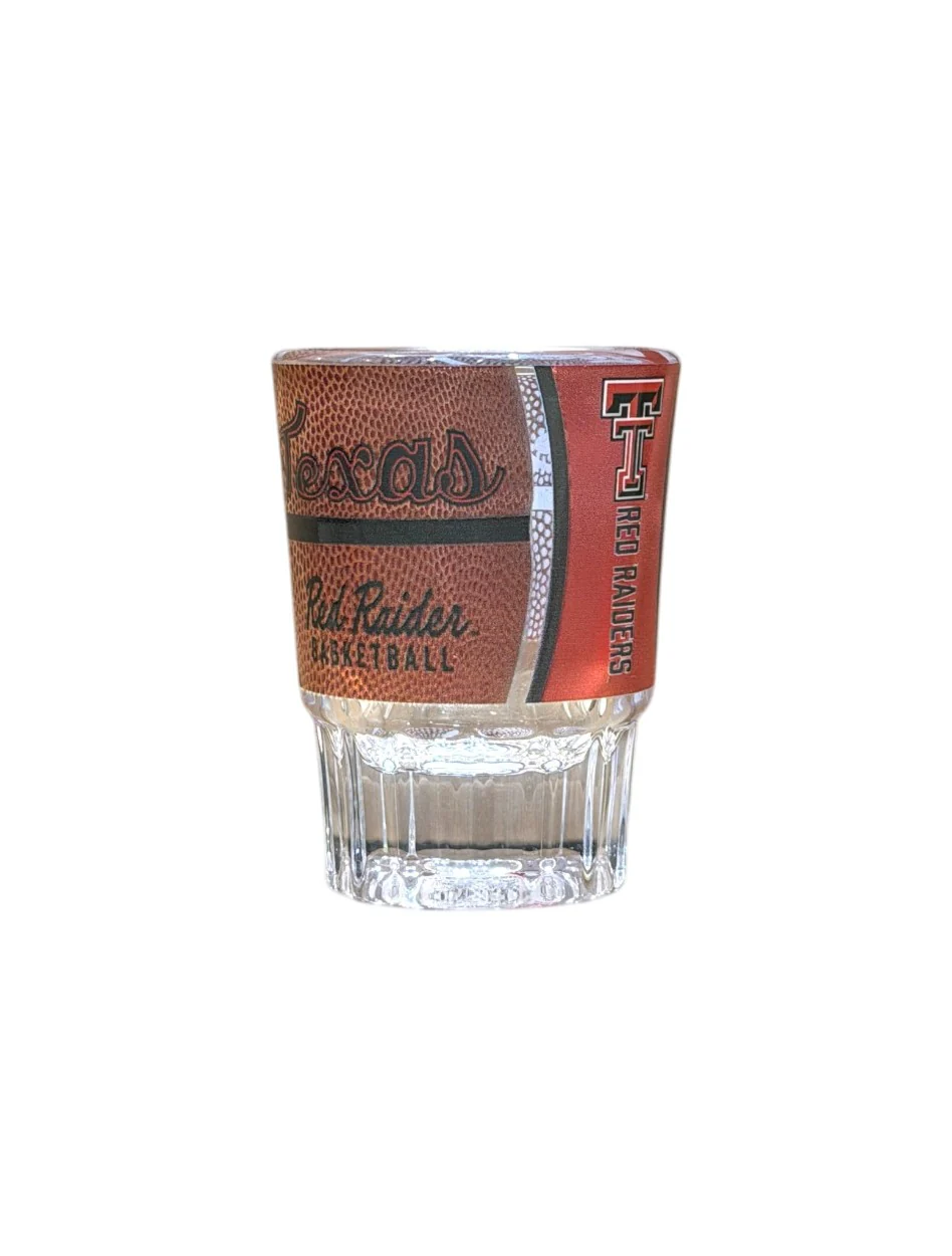 Texas Tech "Basketball" Gameball 2oz Prism Shot Glass - Image 2