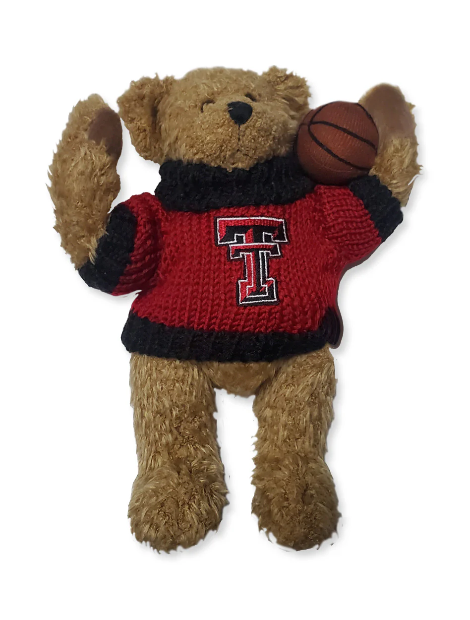 Texas Tech "Basketball Sweater" Stuffed Bear