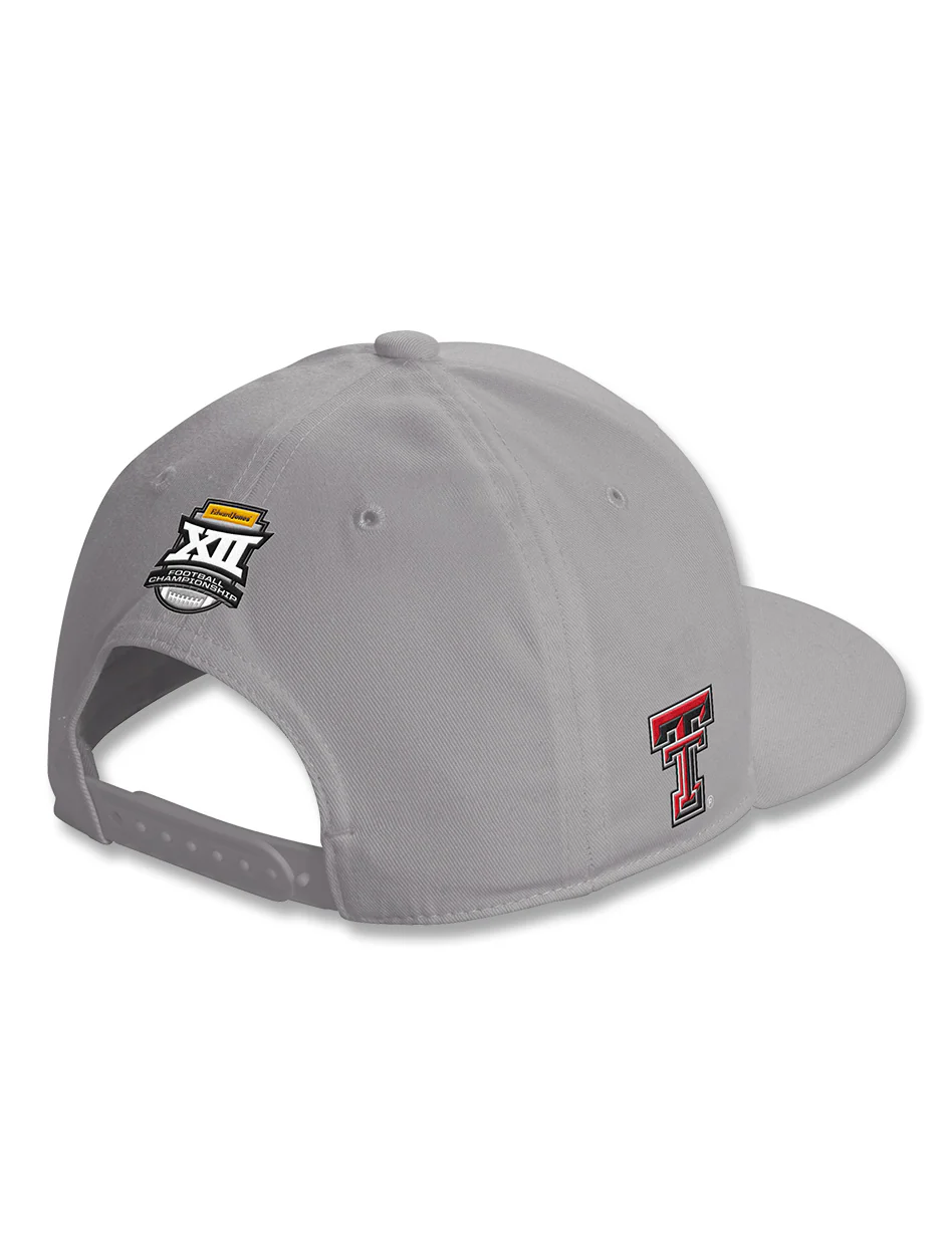 Texas Tech Big 12 CHAMPS - Adidas HAT - GREY - Image 2