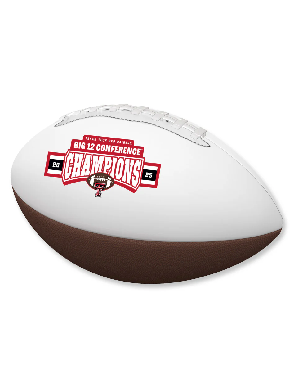 Texas Tech Big 12 CHAMPS Autograph Football