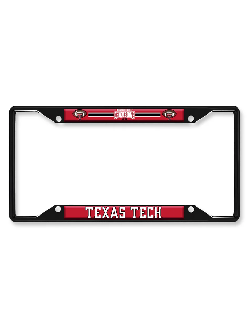Texas Tech Big 12 CHAMPS License Plate Frame