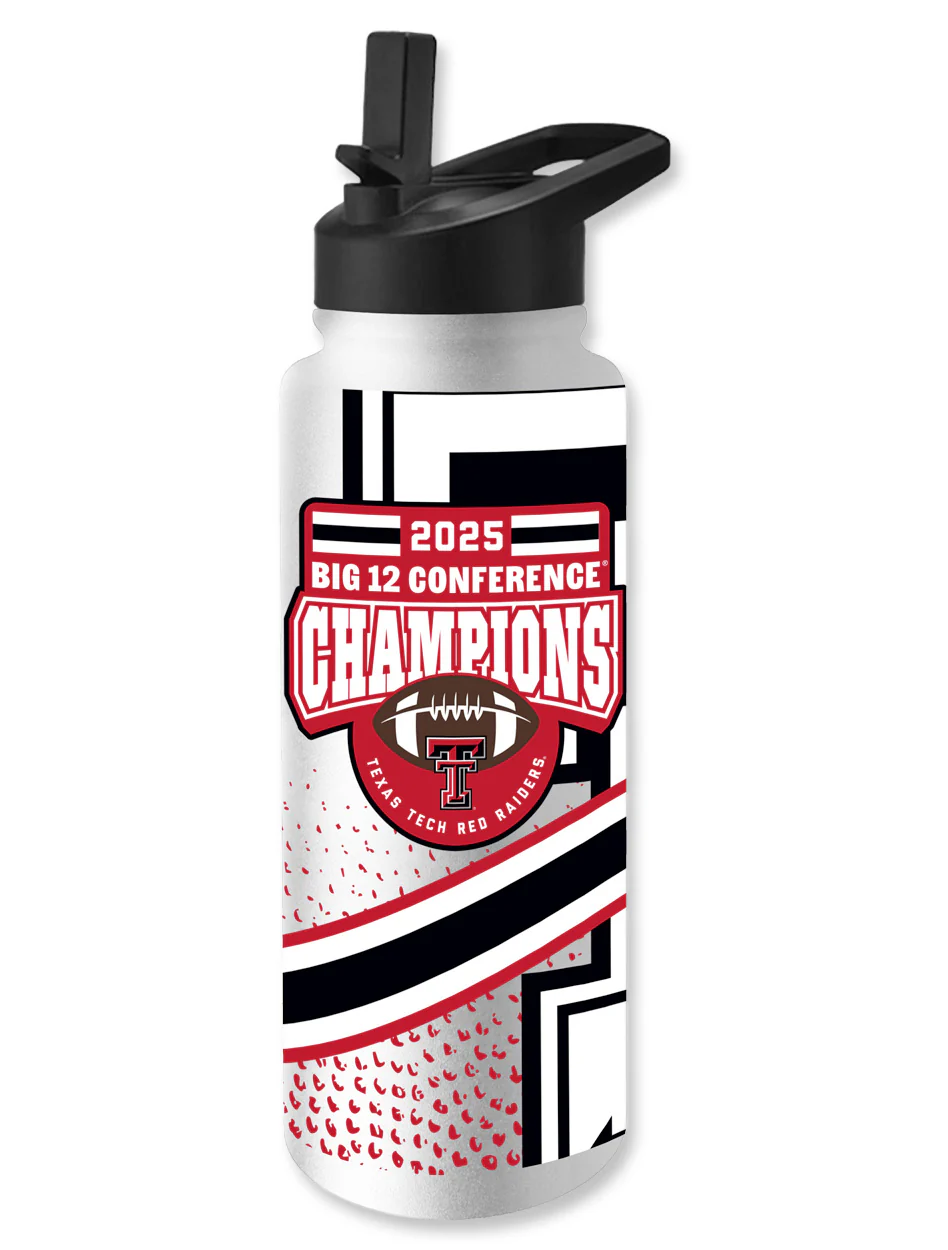 Texas Tech Big 12 CHAMPS Quencher Water Bottle