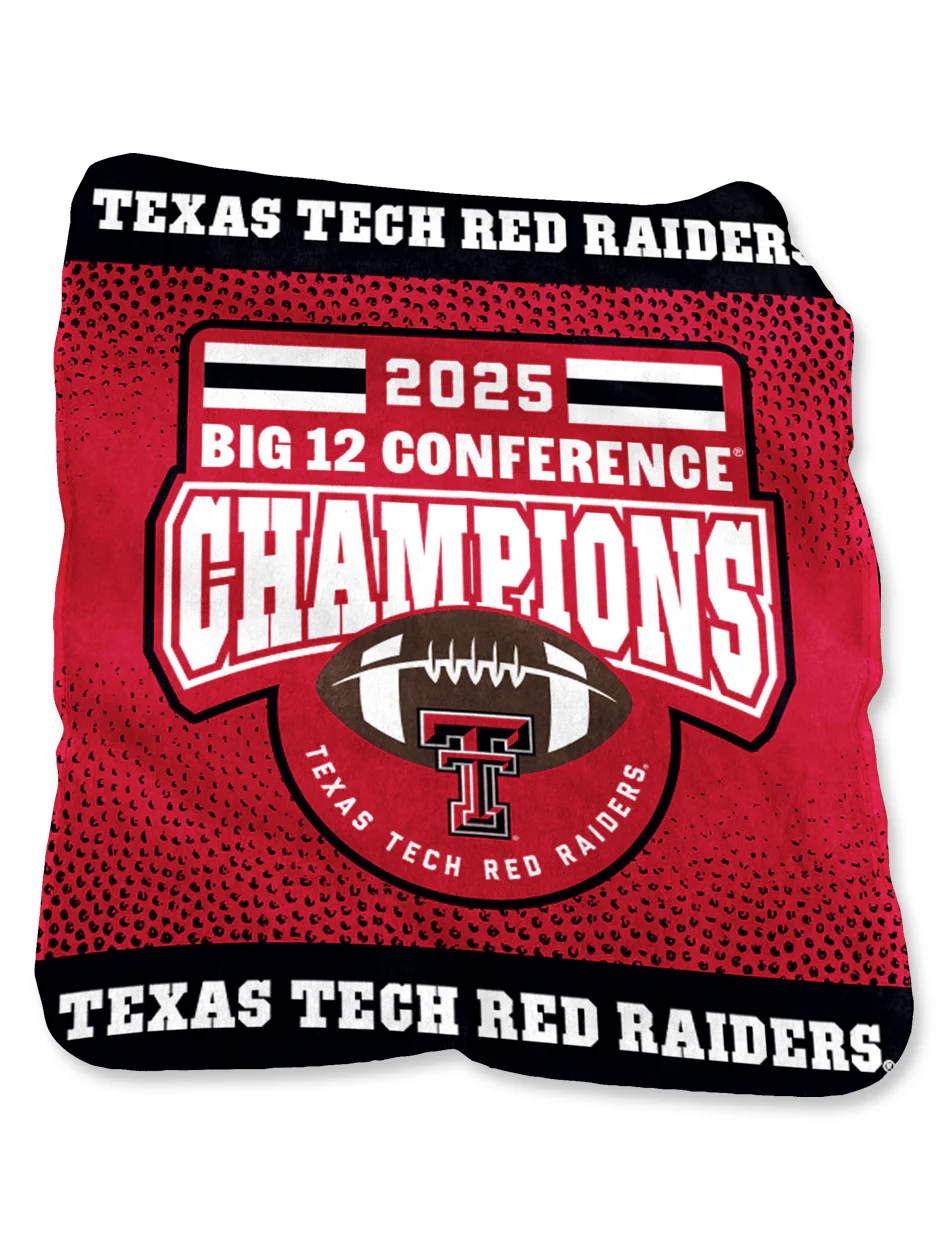 Texas Tech Big 12 CHAMPS Silk Touch Throw