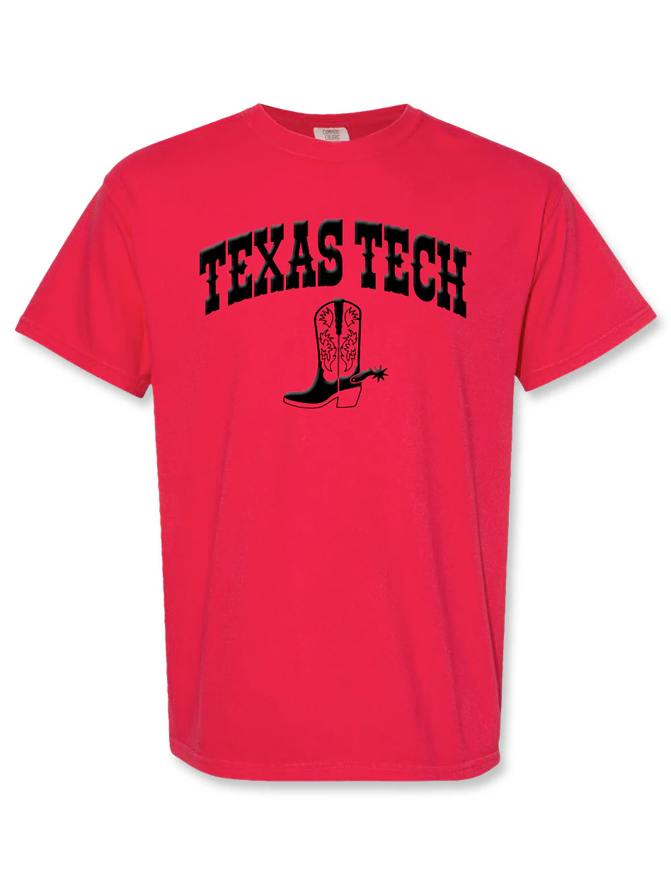 Texas Tech "Boot Scoot" Puff Print T-Shirt - Image 4