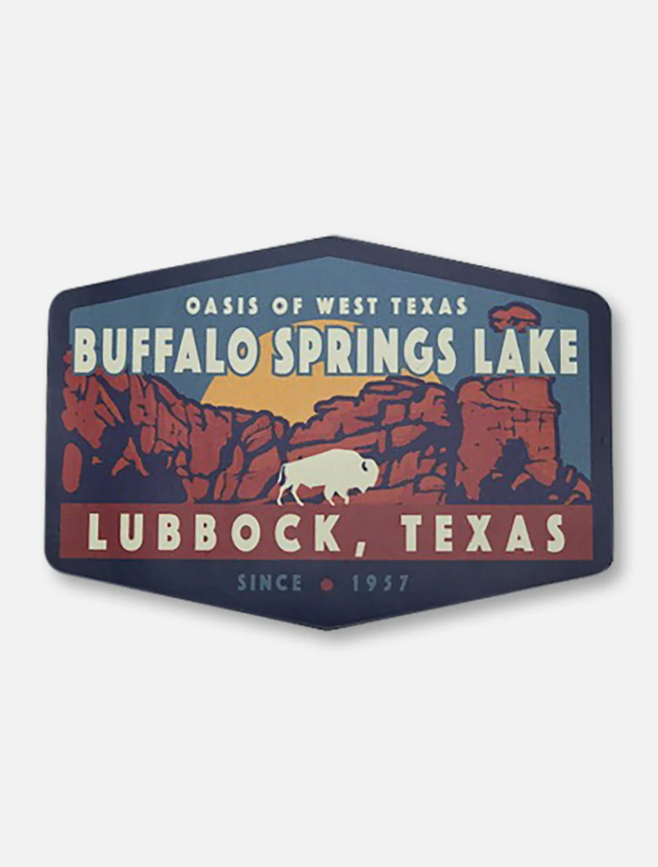 Texas Tech Buffalo Springs Lake "Oasis of West Texas" Decal