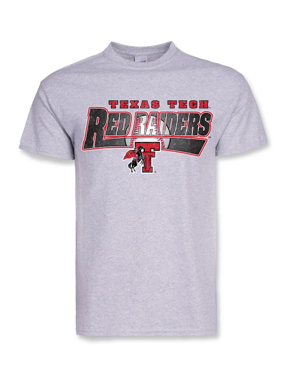 Texas Tech "Burst" Baseball Short Sleeve T-Shirt